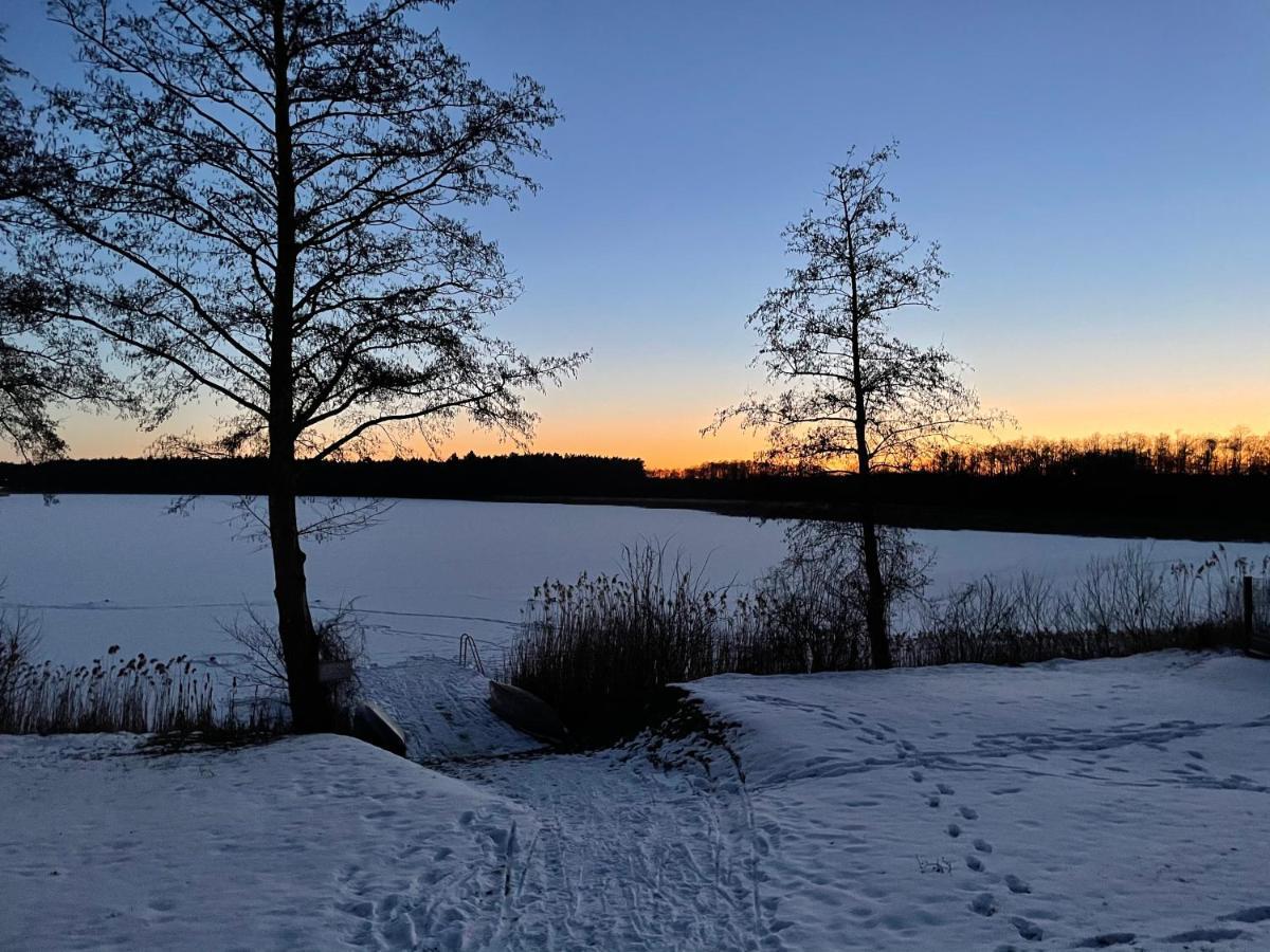 5 Sterne-Ferienhaus Eisvogel Am See Mit Sauna Und Kamin Краков-ам-Зе Екстер'єр фото